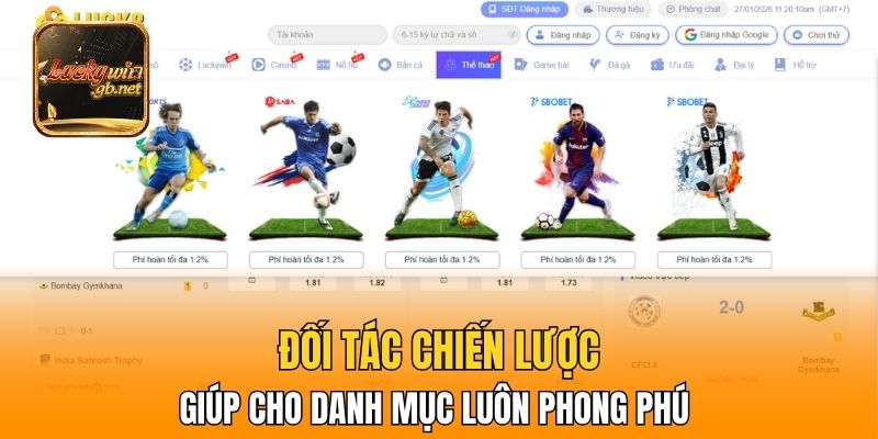 Đối tác chiến lược giúp cho danh mục luôn phong phú 
