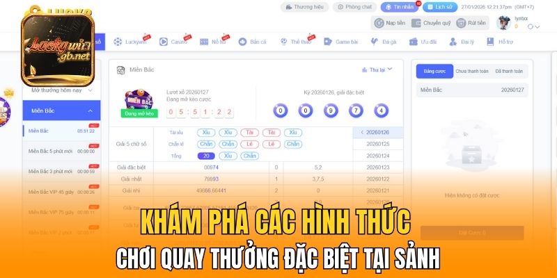 Khám phá các hình thức chơi quay thưởng đặc biệt tại sảnh