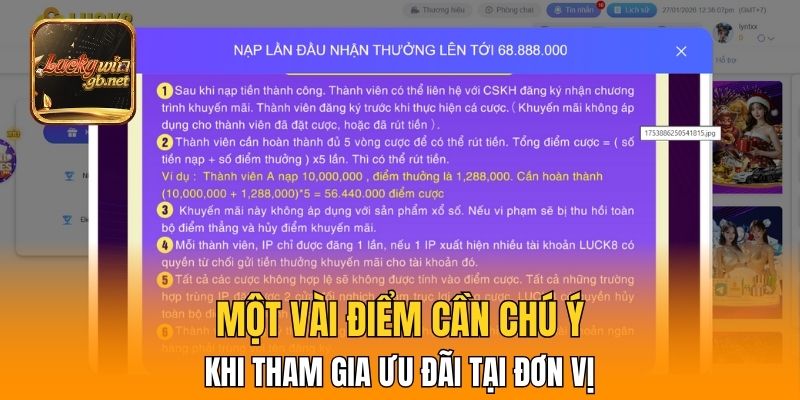 Một vài điểm cần chú ý khi tham gia ưu đãi tại đơn vị