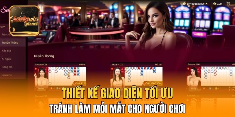 Thiết kế giao diện tối ưu tránh làm mỏi mắt cho người chơi